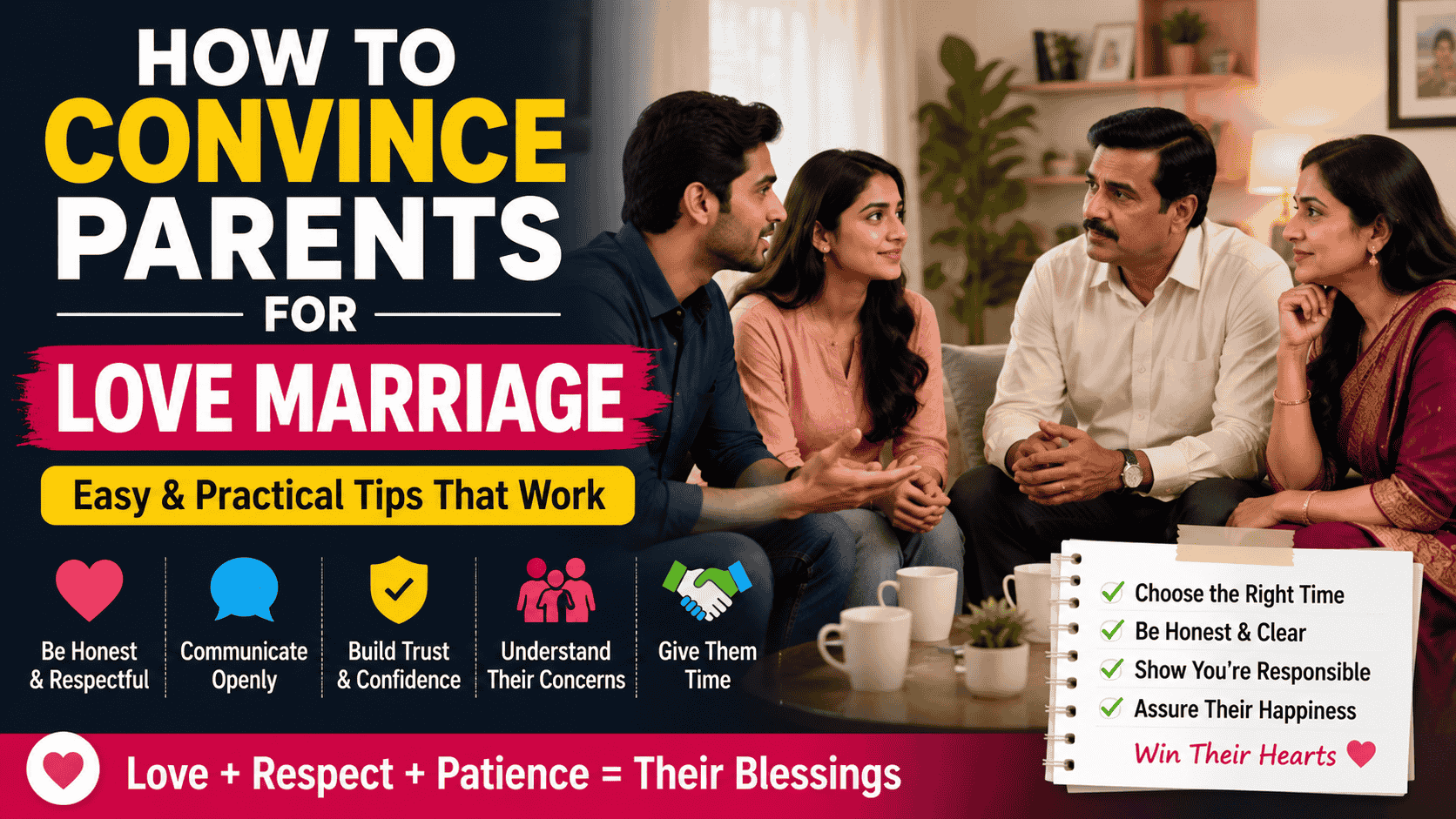 How to convince parents for Love Marriage.